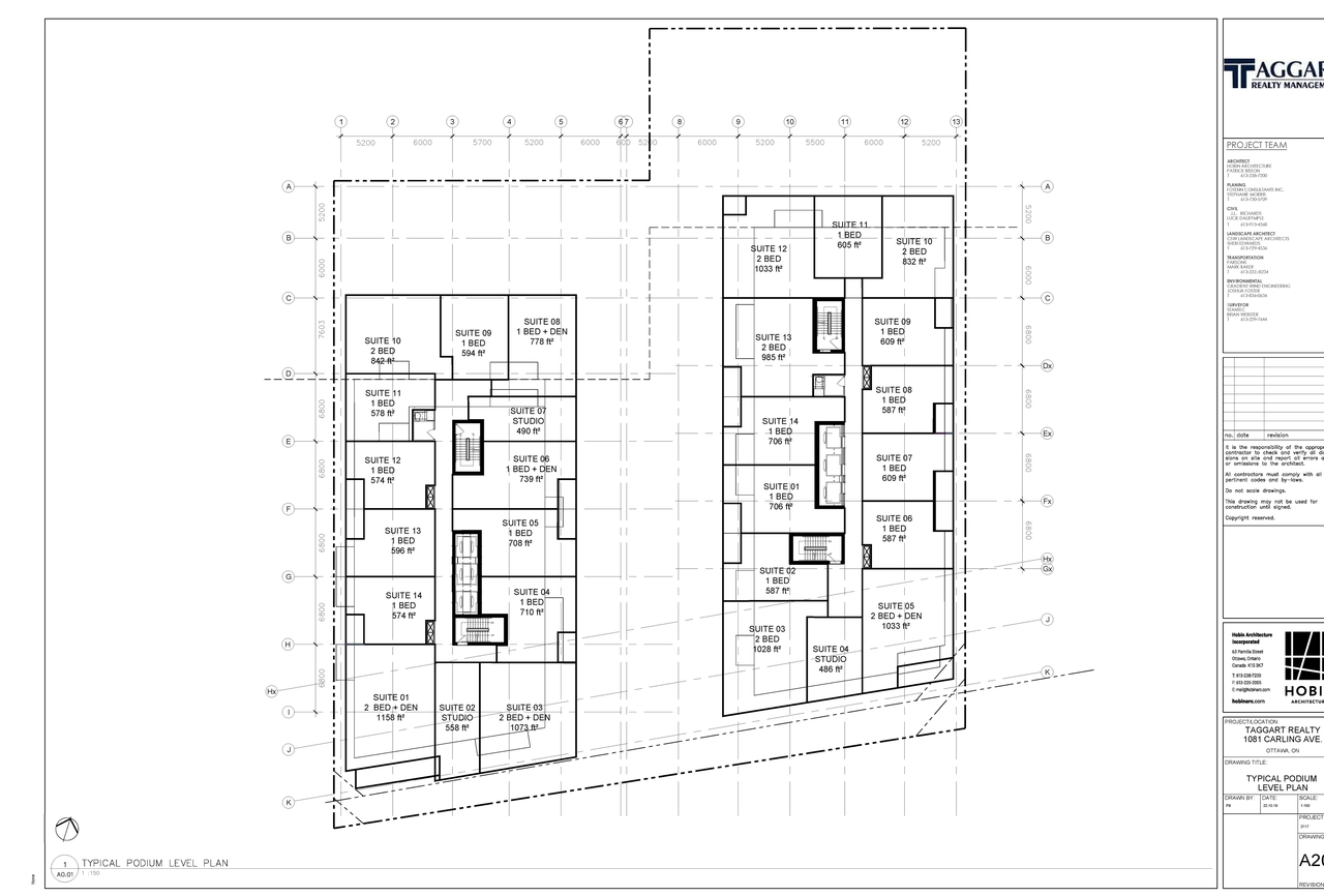 Construction site plan for project from page 6 of the file '2022-10-25 - Floor Plans - D02-02-21-0093'