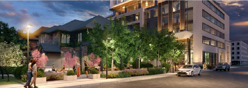 Rendering of building from page 14 of the file '2023-03-20 - Design Brief - D02-02-21-0095'