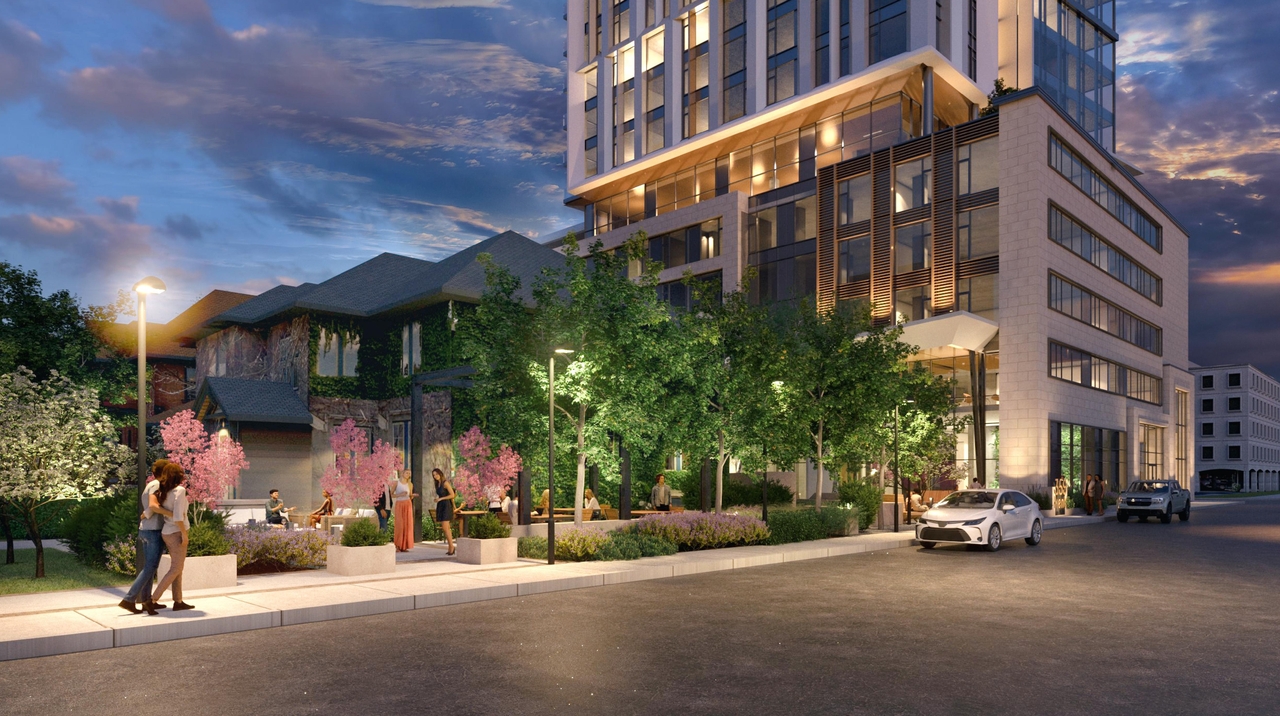 Rendering of building from page 10 of the file '2023-03-20 - Rendered Views - D02-02-21-0095'