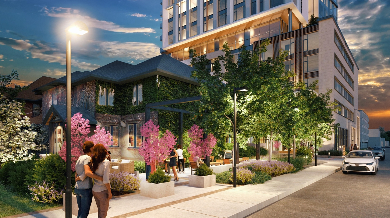 Rendering of building from page 11 of the file '2023-03-20 - Rendered Views - D02-02-21-0095'