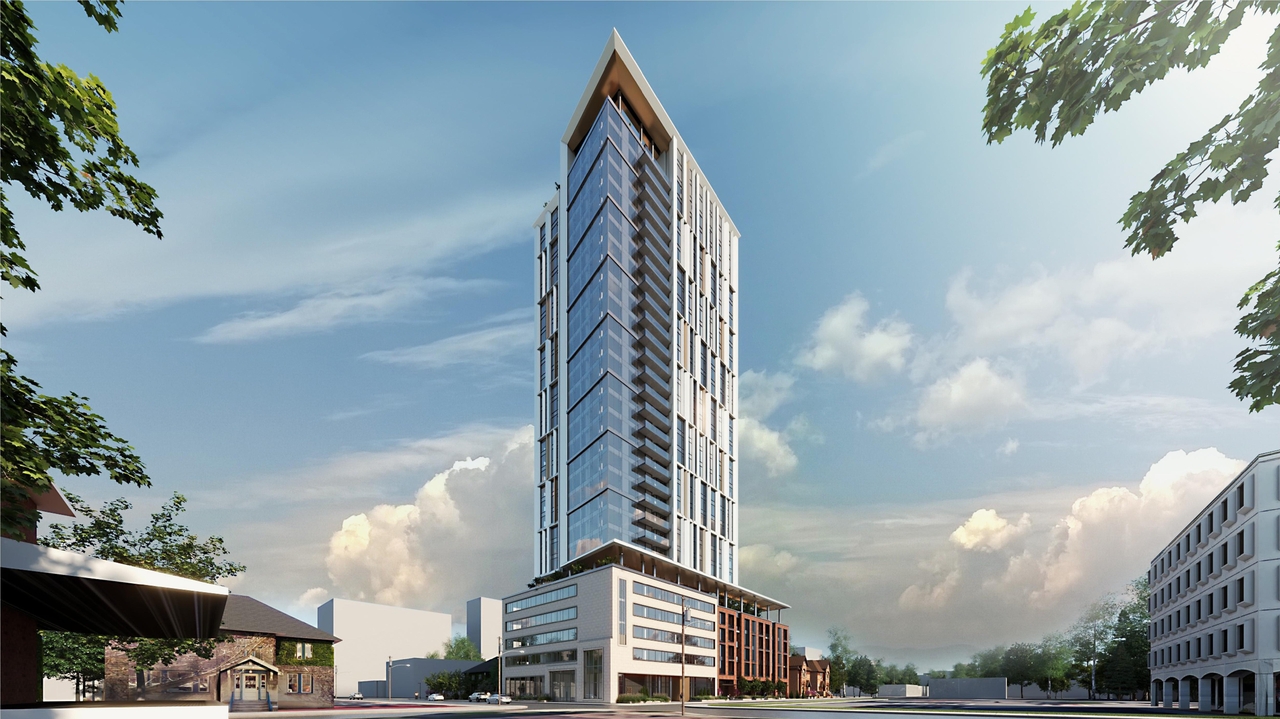 Rendering of building from page 2 of the file '2023-03-20 - Rendered Views - D02-02-21-0095'