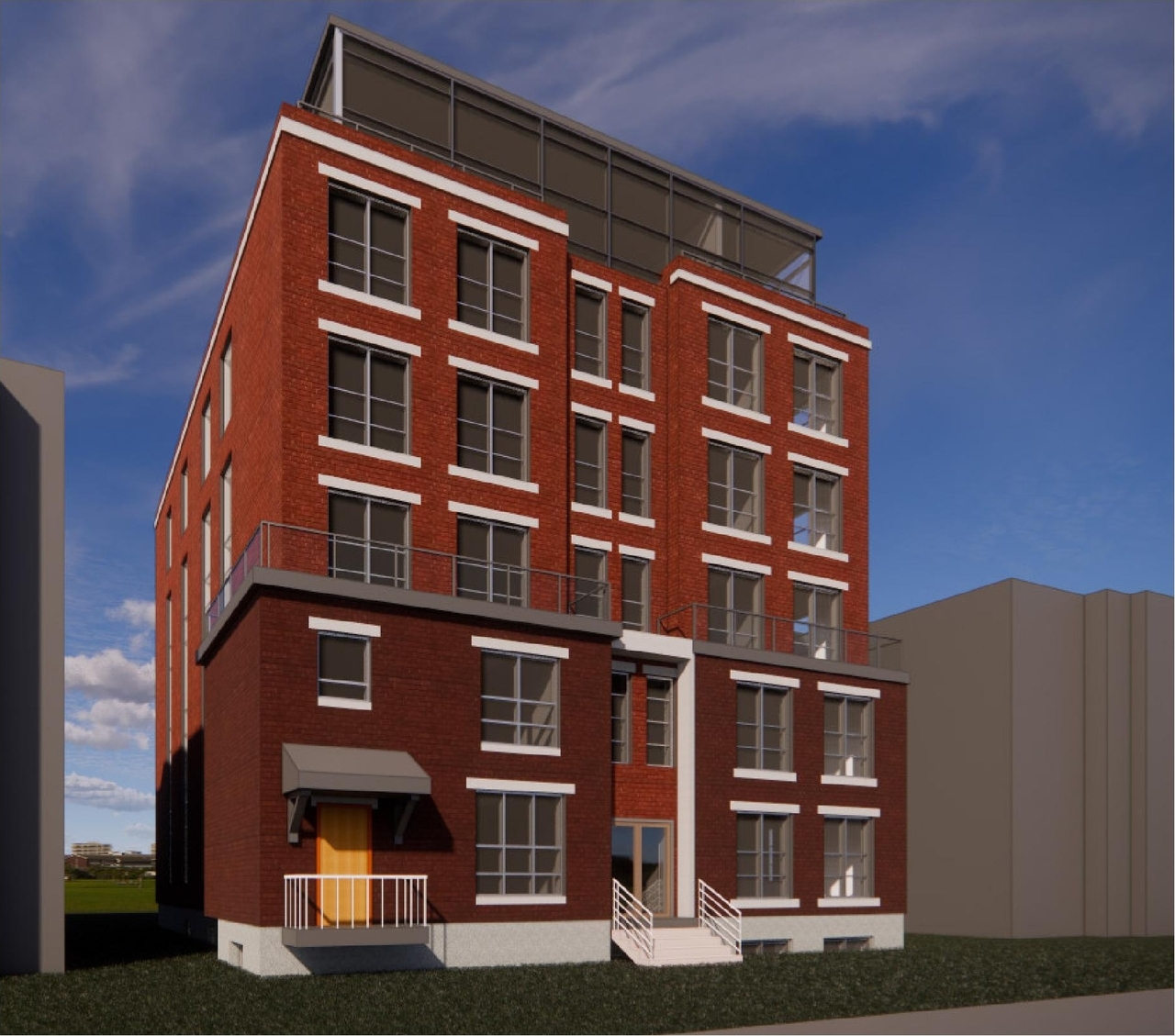 Rendering of building from page 19 of the file '2021-12-24 - UDRP Package - D02-02-21-0096'
