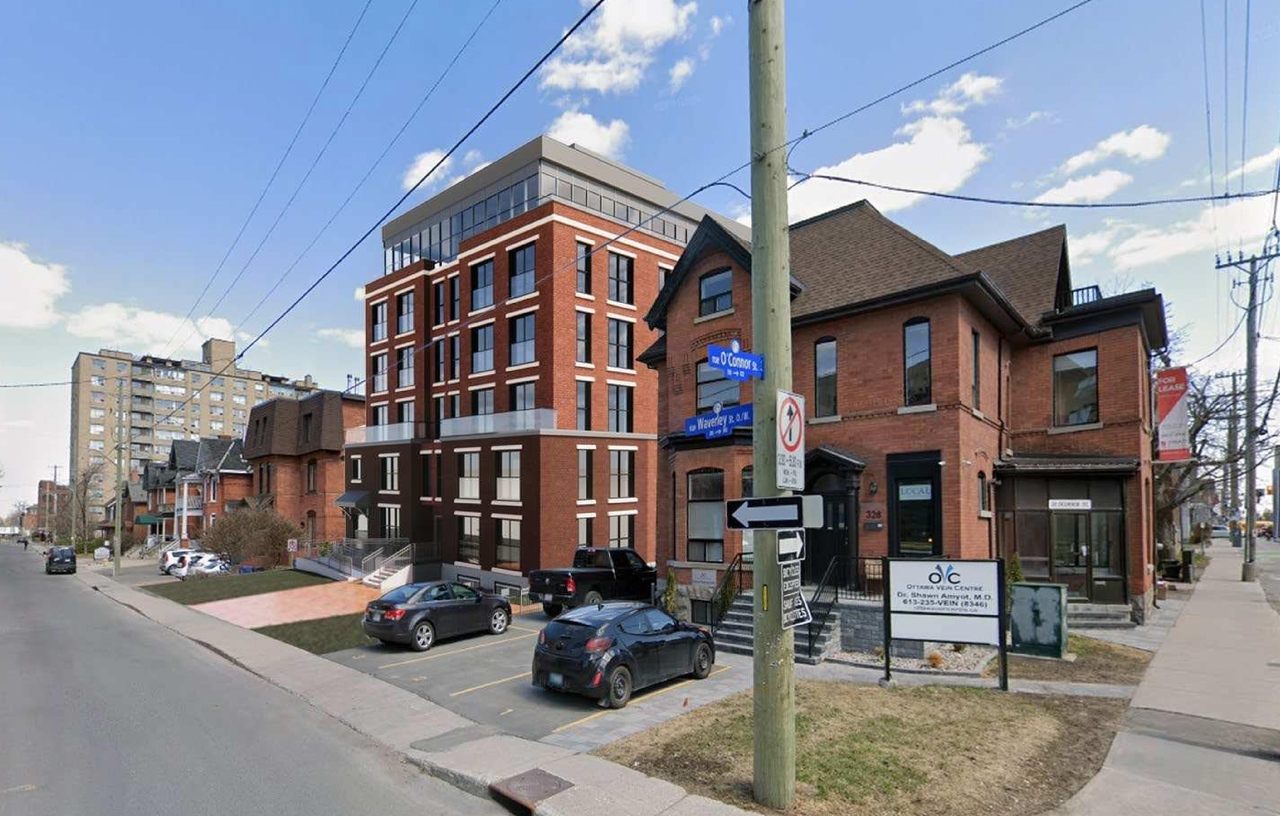 Rendering of building from page 23 of the file '2021-12-24 - UDRP Package - D02-02-21-0096'