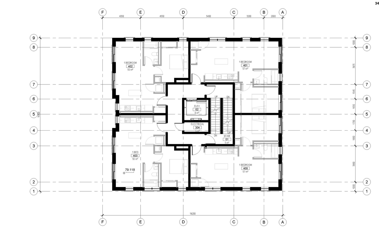 Floor plan for project from page 34 of the file '2021-12-24 - UDRP Package - D02-02-21-0096'