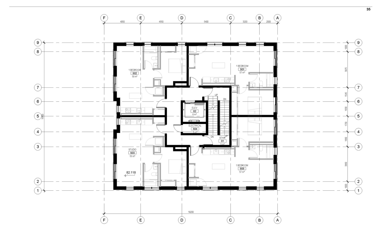 Floor plan for project from page 35 of the file '2021-12-24 - UDRP Package - D02-02-21-0096'