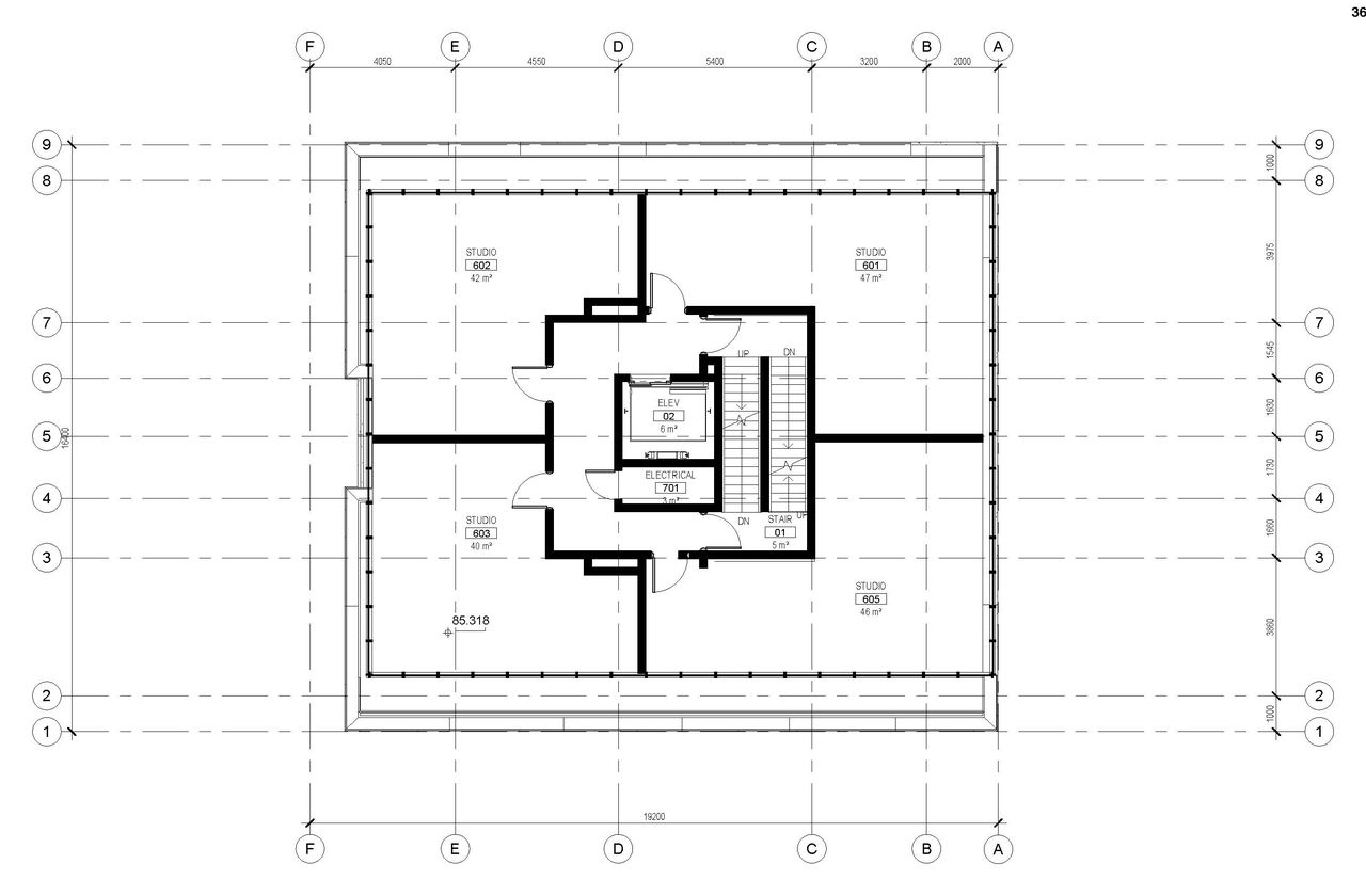 Floor plan for project from page 36 of the file '2021-12-24 - UDRP Package - D02-02-21-0096'
