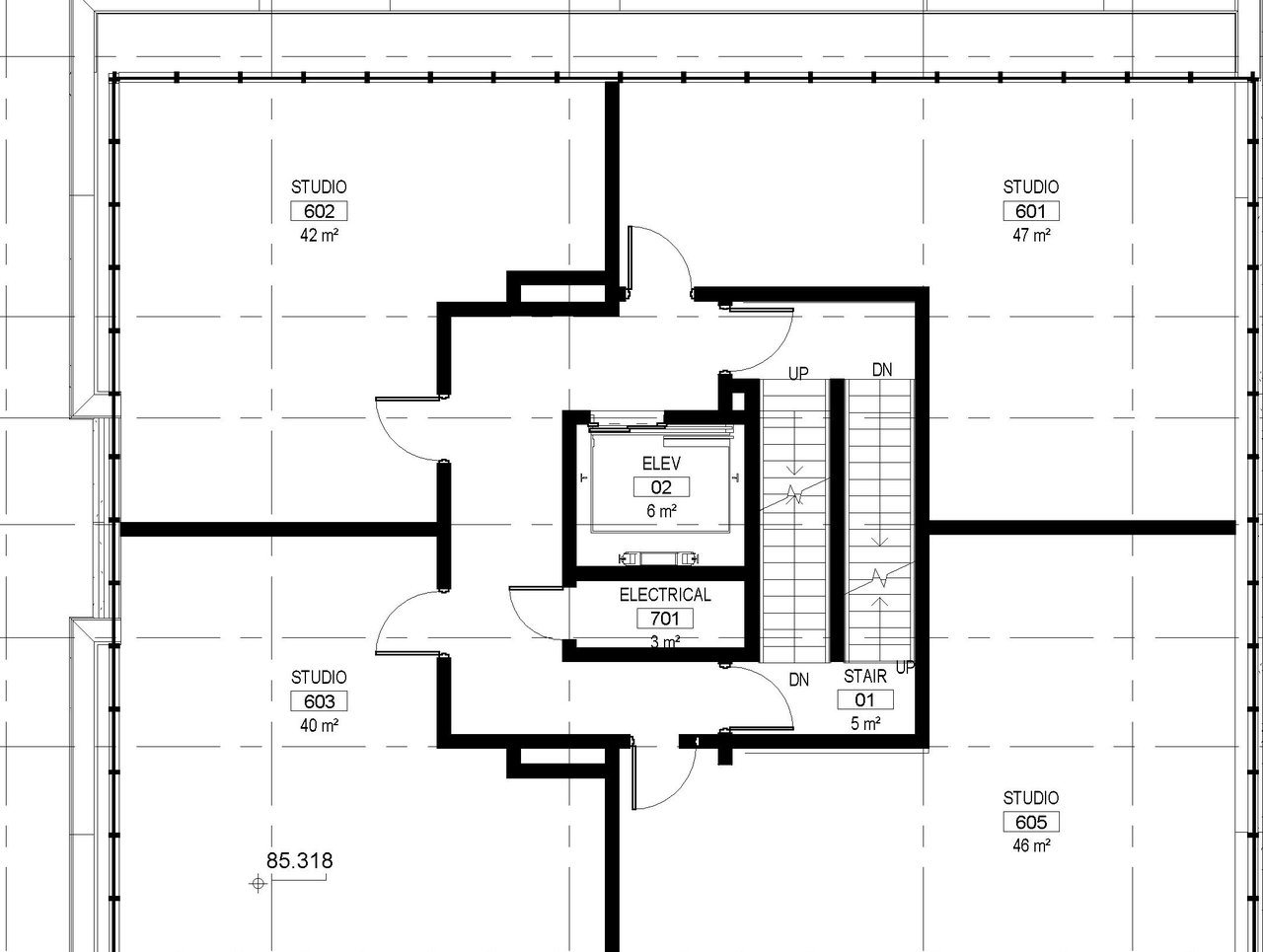Floor plan for project from page 36 of the file '2021-12-24 - UDRP Package - D02-02-21-0096'