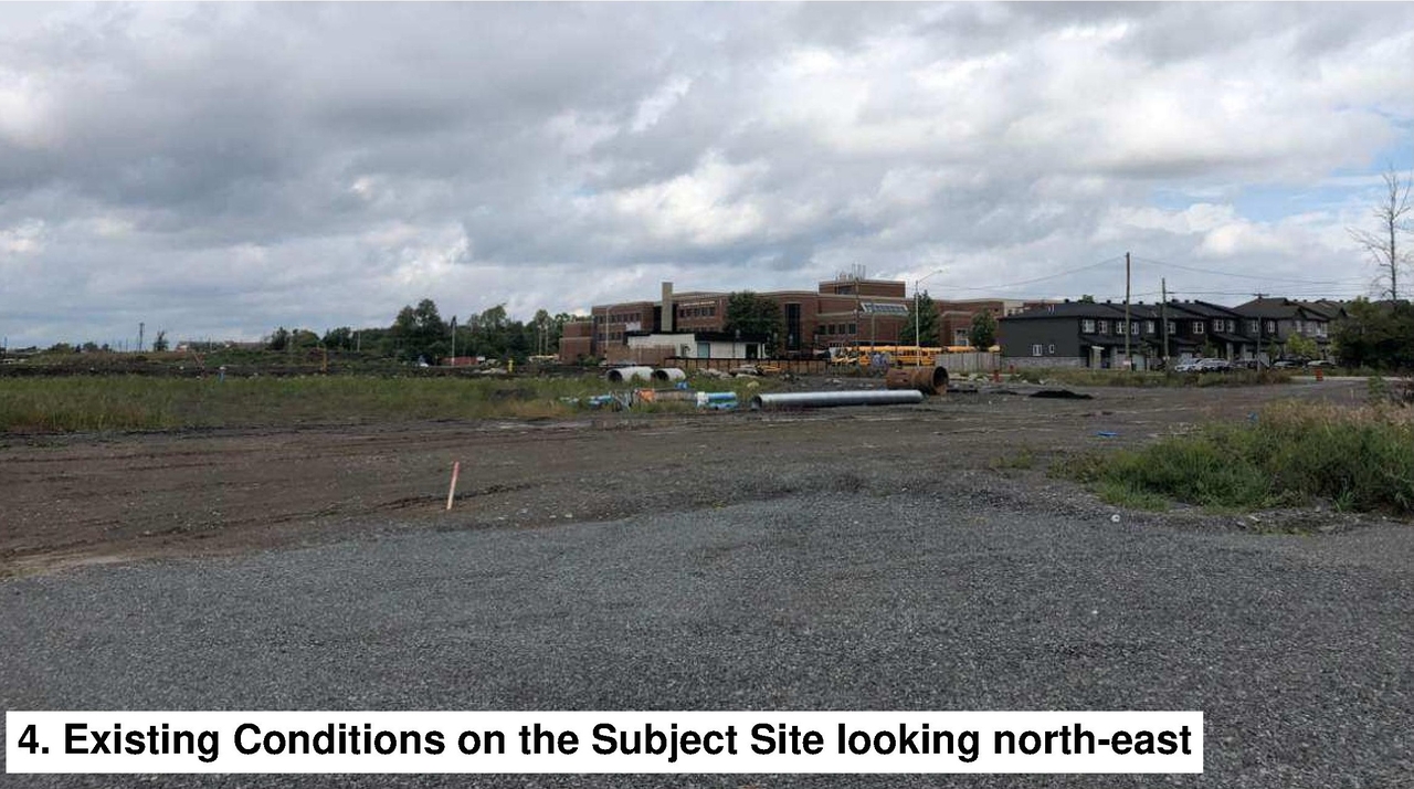 Construction site plan for project from page 5 of the file '2021-09-29 - Design Brief - D02-02-21-0110'