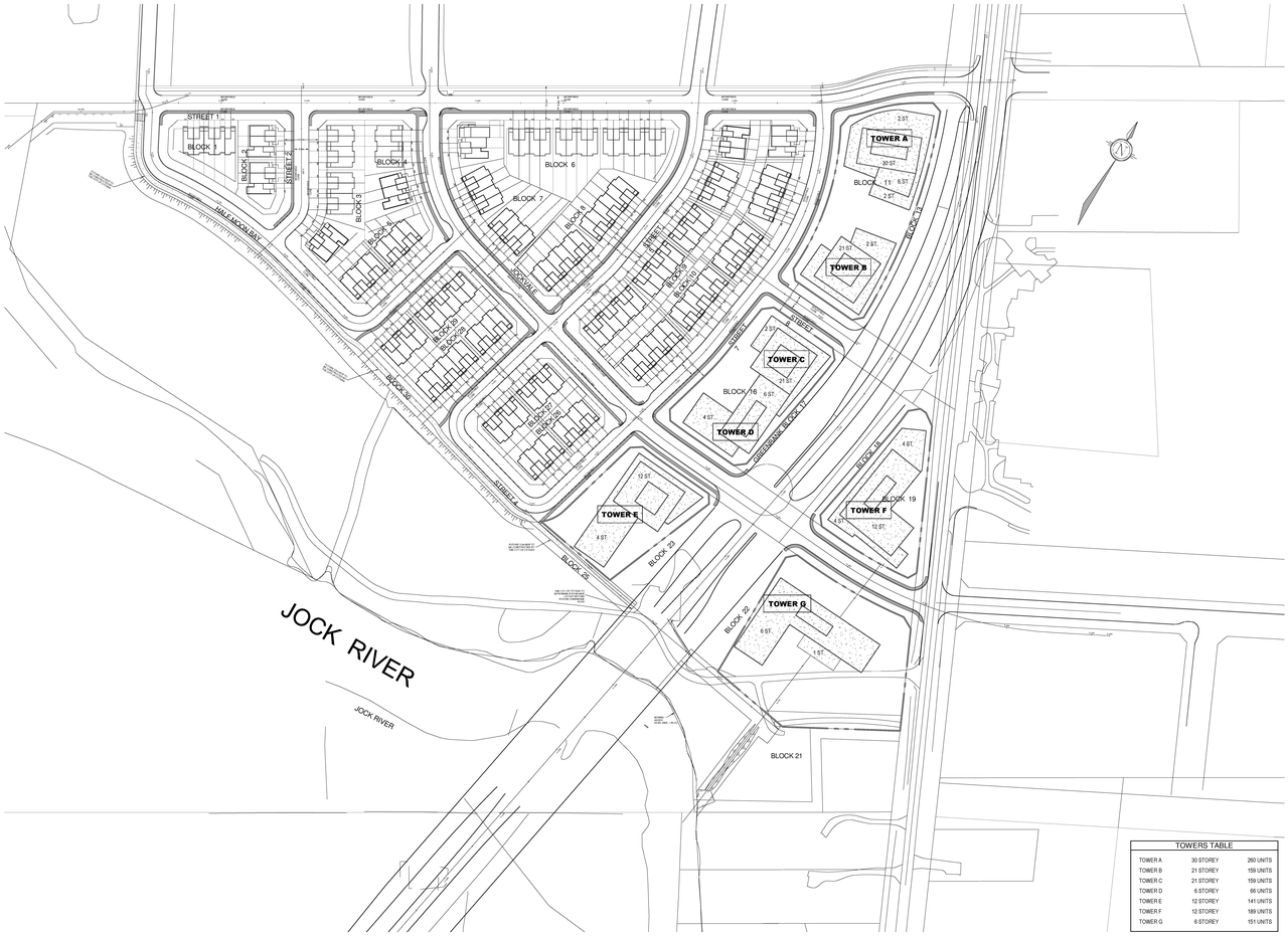 Construction site plan for project from page 7 of the file '2021-09-29 - Design Brief - D02-02-21-0110'
