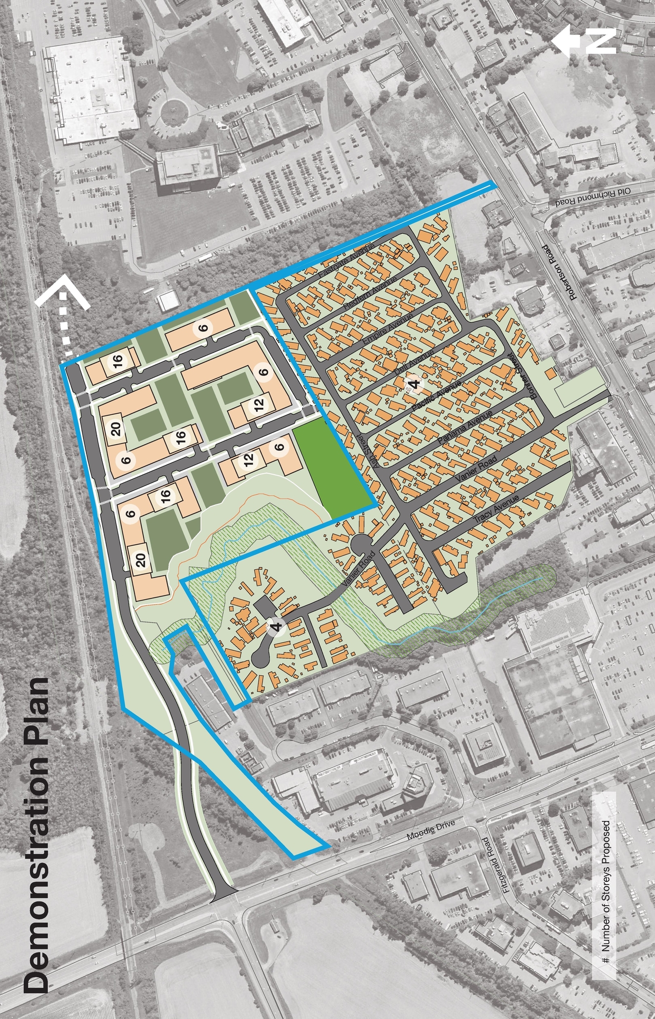 Construction site plan for project from page 19 of the file '2021-11-24 - Applicant UDRP Presentation - D02-02-21-0120'