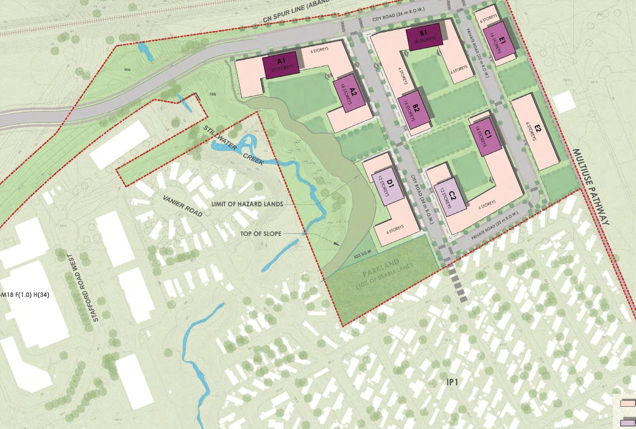 Construction site plan for project from page 23 of the file '2021-11-24 - Applicant UDRP Presentation - D02-02-21-0120'