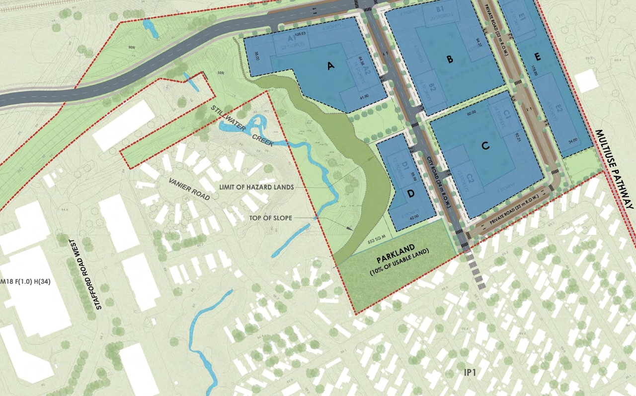 Construction site plan for project from page 25 of the file '2021-11-24 - Applicant UDRP Presentation - D02-02-21-0120'