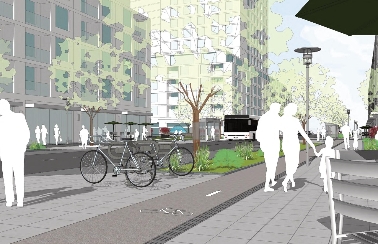 Rendering of building from page 29 of the file '2021-11-24 - Applicant UDRP Presentation - D02-02-21-0120'