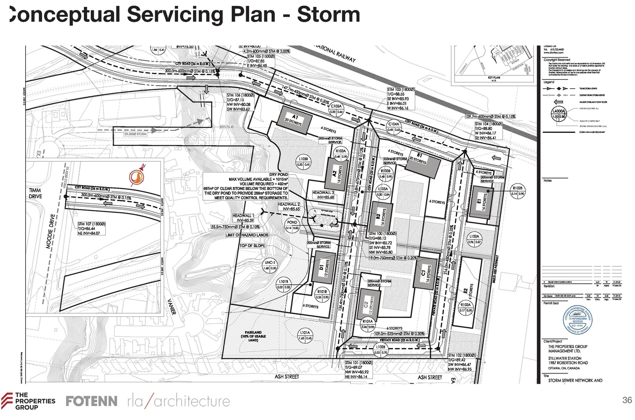 Construction site plan for project from page 36 of the file '2021-11-24 - Applicant UDRP Presentation - D02-02-21-0120'