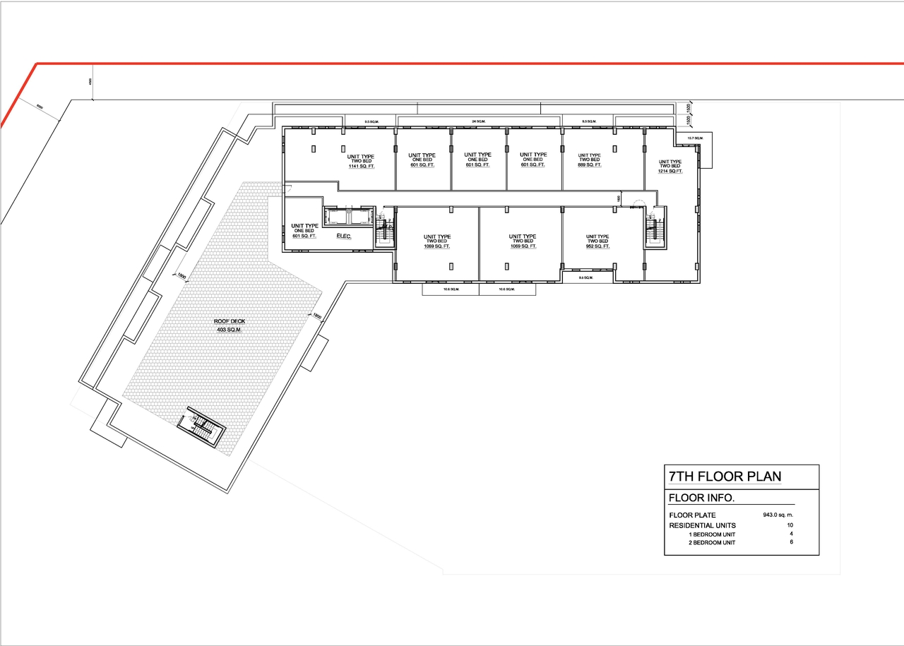 Construction site plan for project from page 1 of the file '2023-12-04 - FLOOR PLANS - D02-02-21-0121 (2)'