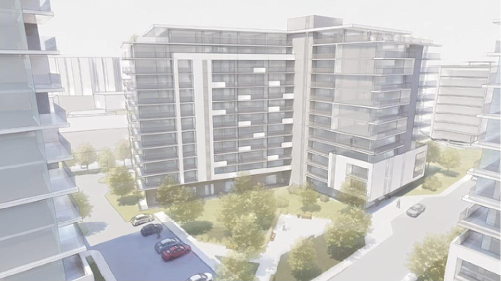 Rendering of building from page 31 of the file '2026-07-03 - Design Brief - D02-02-21-0137'