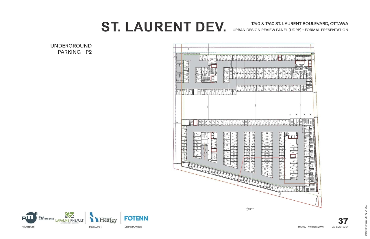 Construction site plan for project from page 54 of the file '2026-07-03 - UDRP Report - D02-02-21-0137'