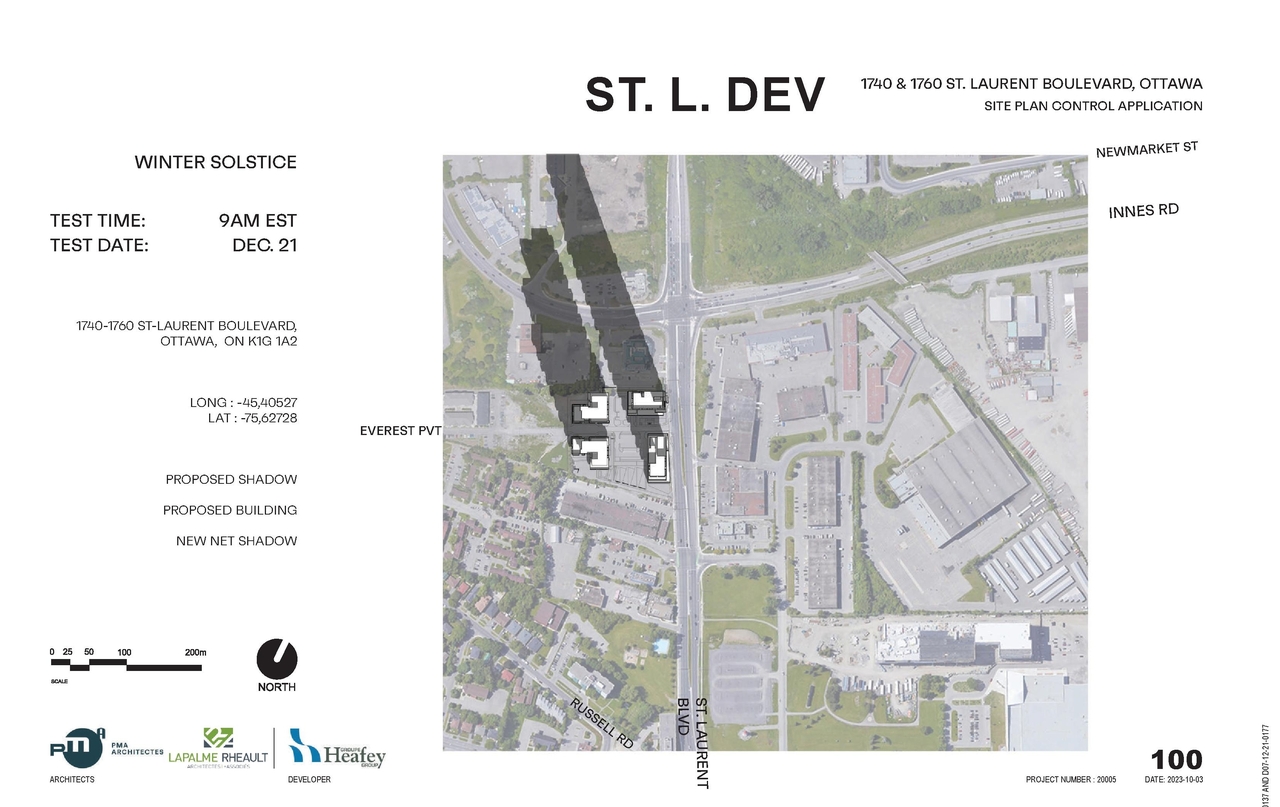 Construction site plan for project from page 101 of the file '2023-10-13 - Design Brief - D02-02-21-0137'