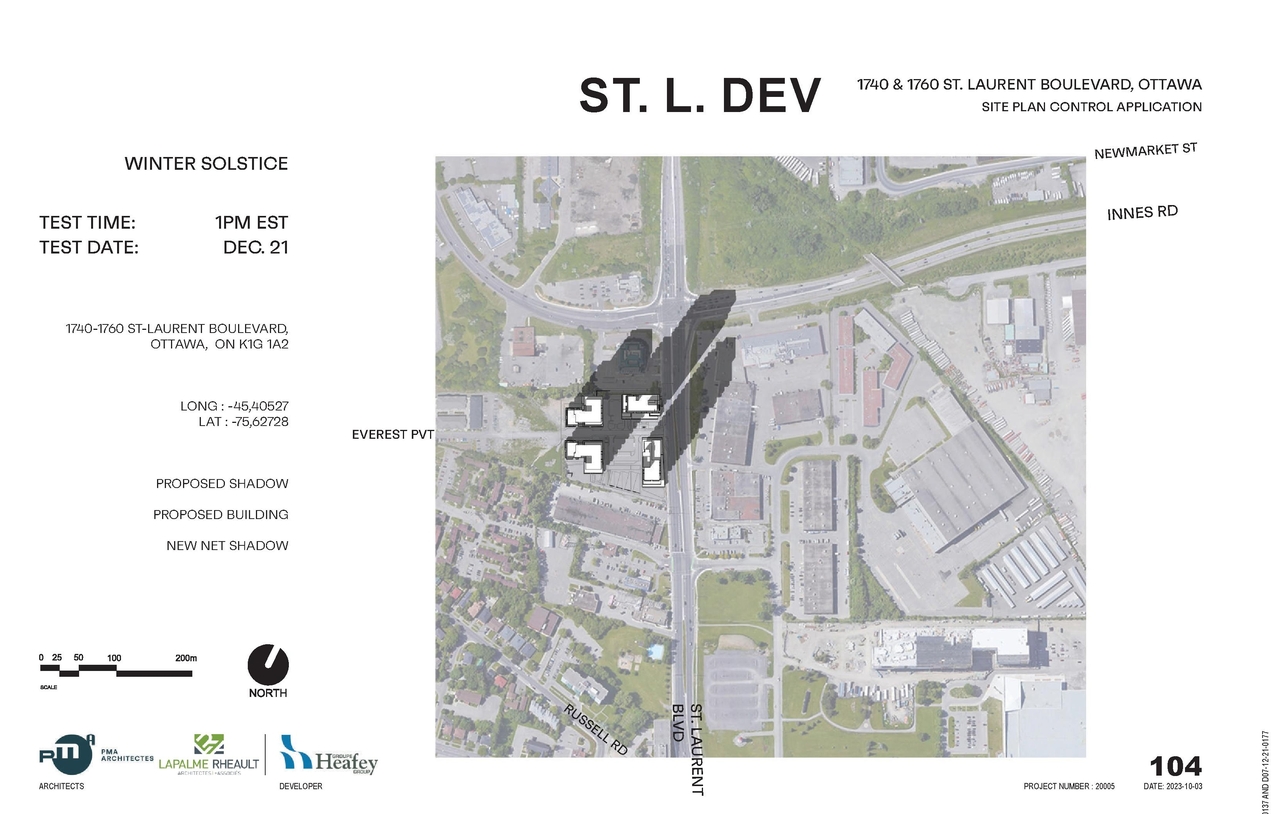 Construction site plan for project from page 105 of the file '2023-10-13 - Design Brief - D02-02-21-0137'