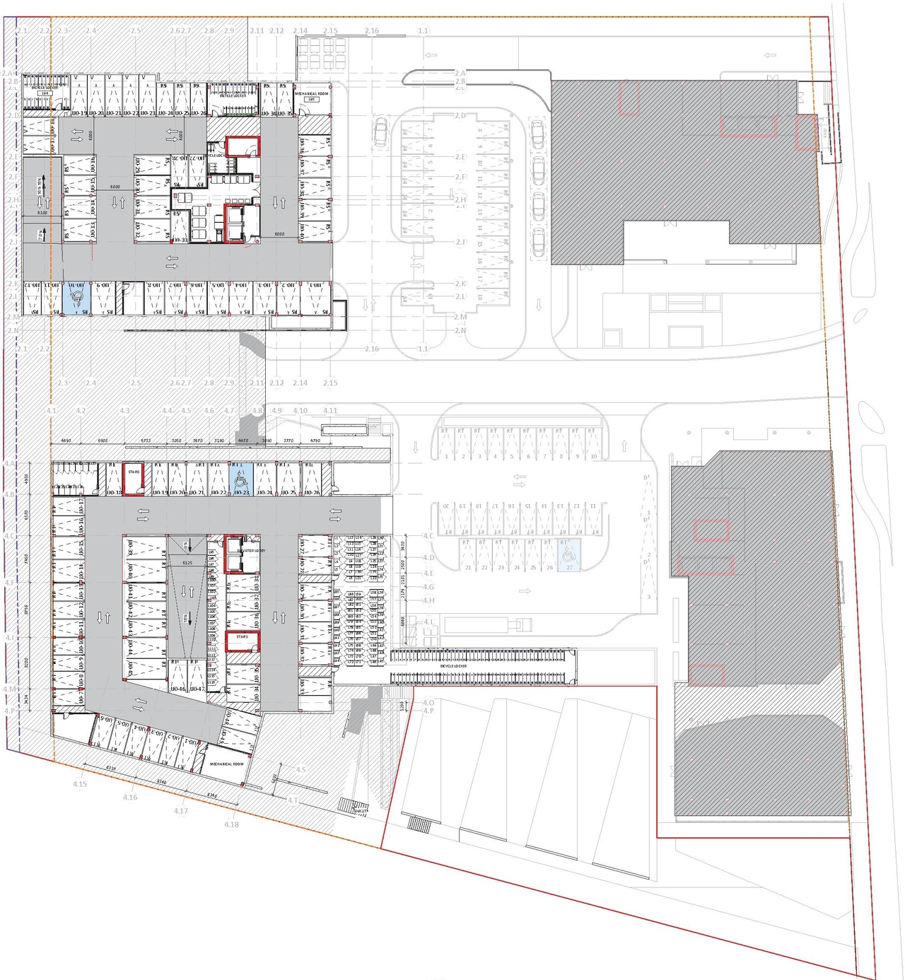 Construction site plan for project from page 13 of the file '2023-10-13 - Design Brief - D02-02-21-0137'