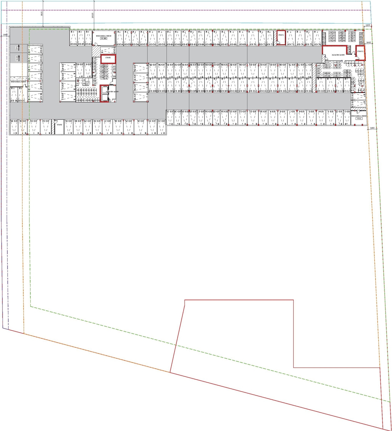 Construction site plan for project from page 16 of the file '2023-10-13 - Design Brief - D02-02-21-0137'