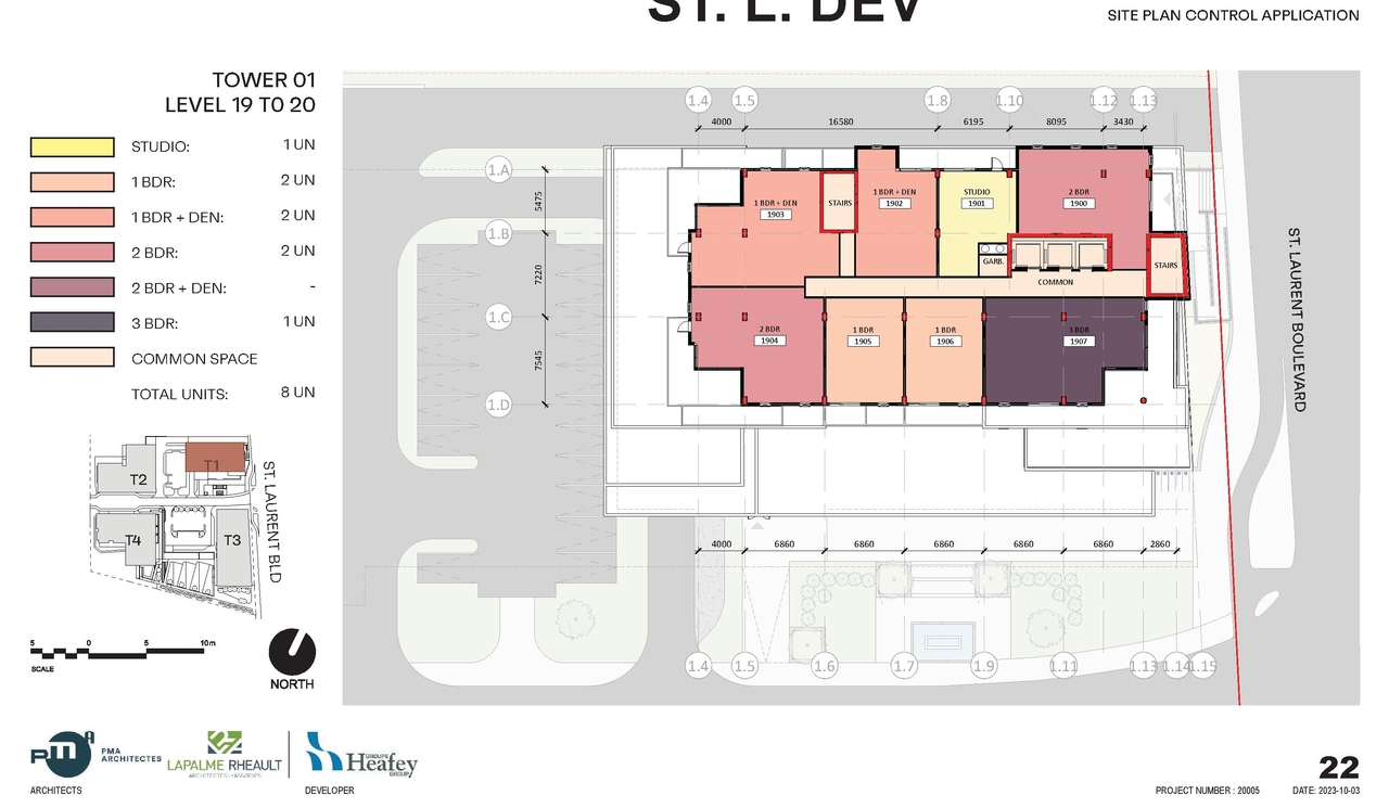 Construction site plan for project from page 23 of the file '2023-10-13 - Design Brief - D02-02-21-0137'
