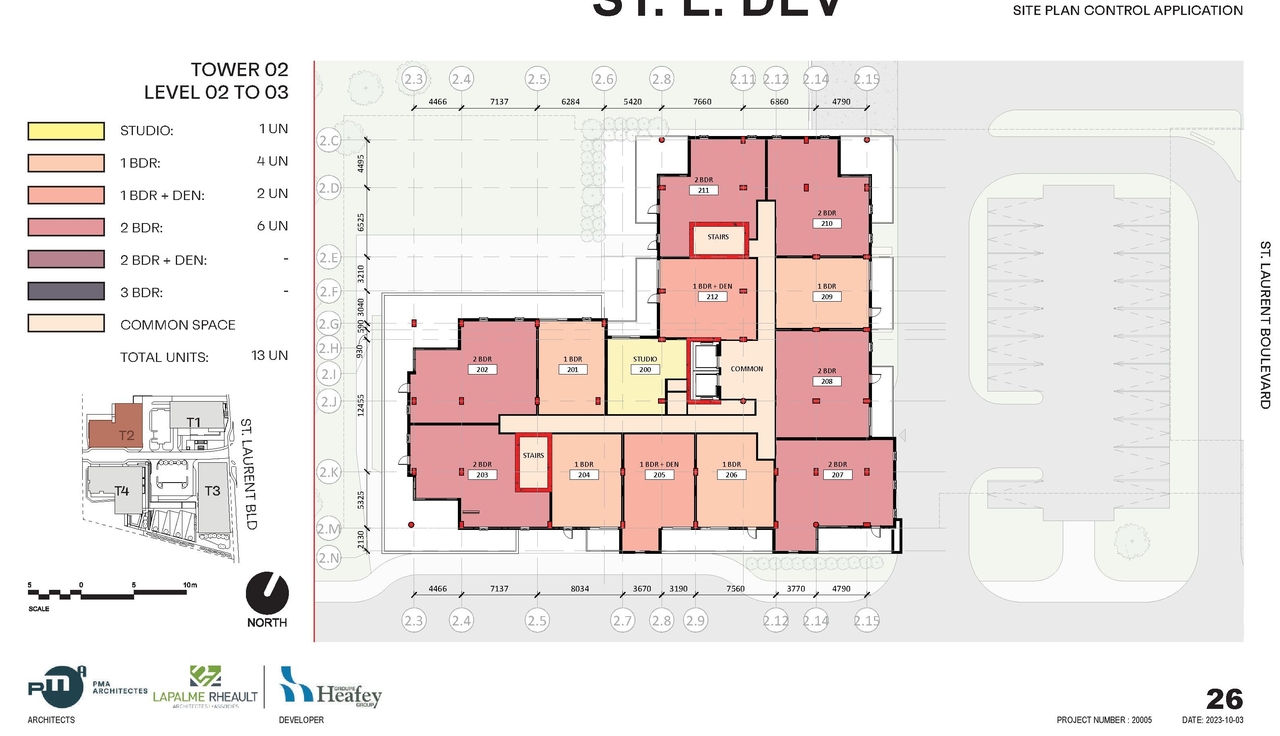 Construction site plan for project from page 27 of the file '2023-10-13 - Design Brief - D02-02-21-0137'