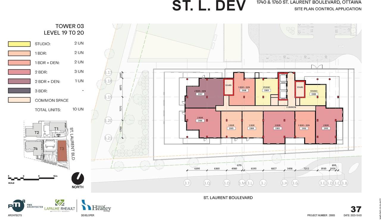 Construction site plan for project from page 38 of the file '2023-10-13 - Design Brief - D02-02-21-0137'