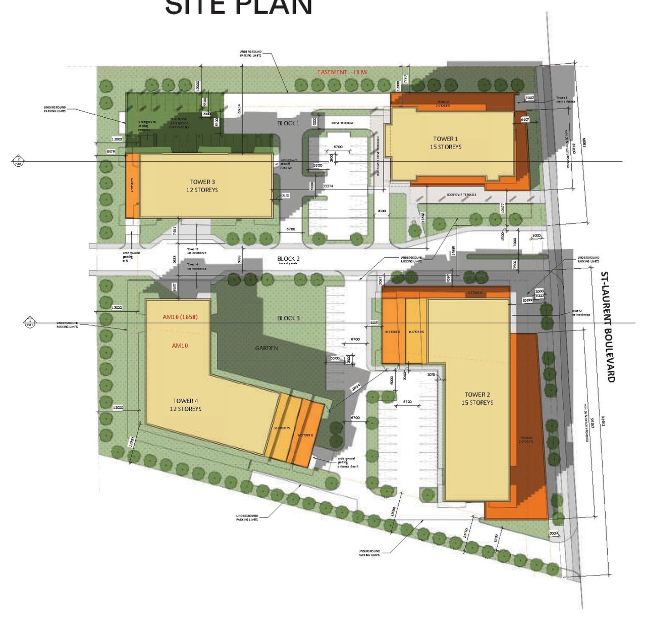 Construction site plan for project from page 5 of the file '2023-10-13 - Design Brief - D02-02-21-0137'
