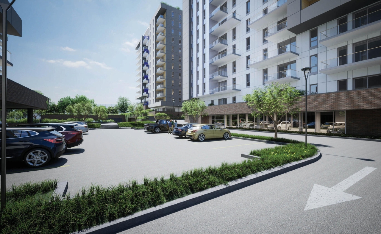 Rendering of building from page 81 of the file '2023-10-13 - Design Brief - D02-02-21-0137'