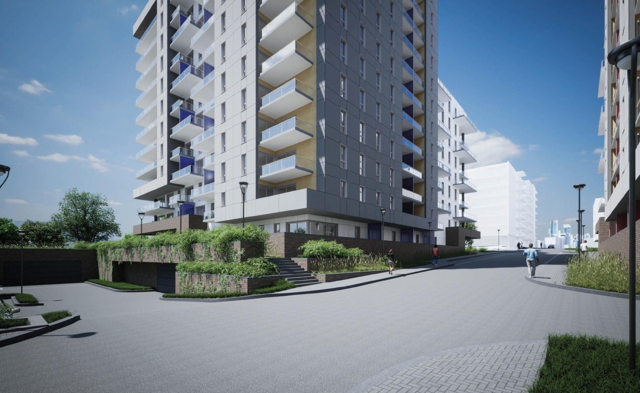 Rendering of building from page 82 of the file '2023-10-13 - Design Brief - D02-02-21-0137'