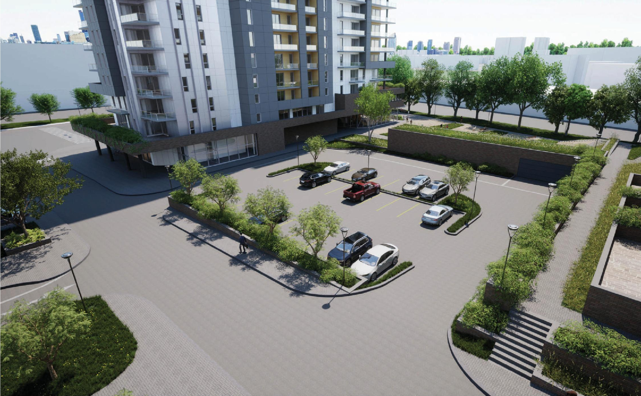 Construction site plan for project from page 84 of the file '2023-10-13 - Design Brief - D02-02-21-0137'