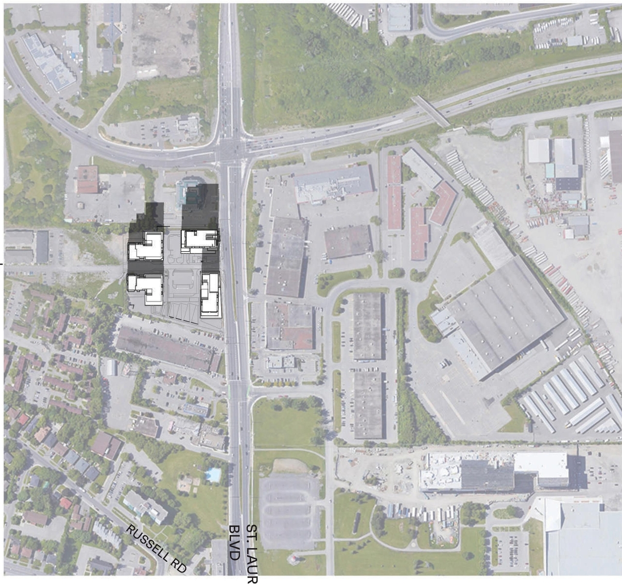 Construction site plan for project from page 93 of the file '2023-10-13 - Design Brief - D02-02-21-0137'
