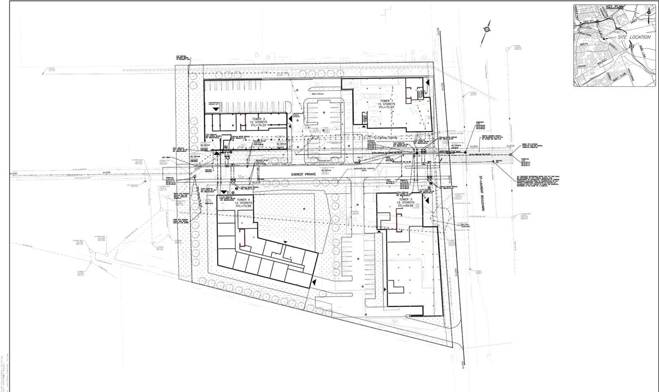 Construction site plan for project from page 13 of the file '2021-10-27 - DESIGN BRIEF - D02-02-21-0137'
