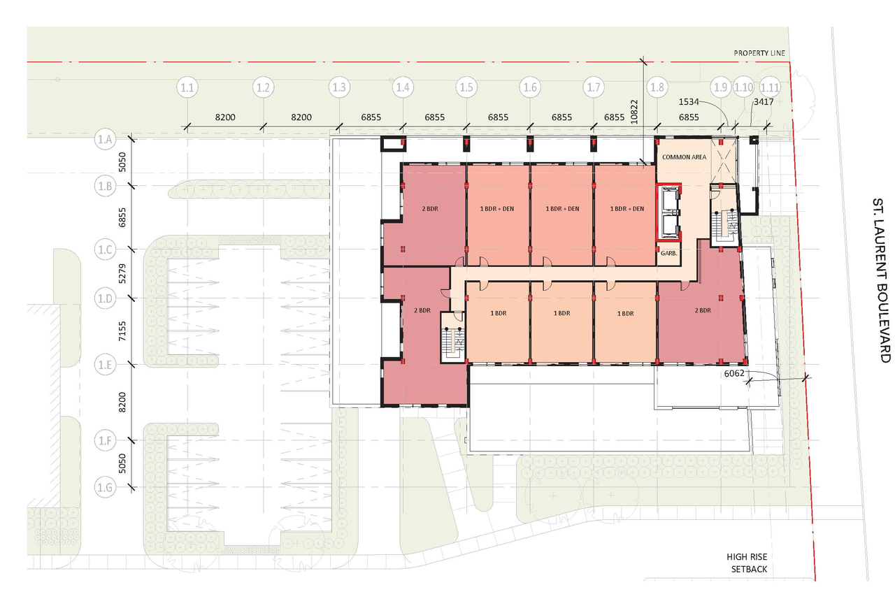 Construction site plan for project from page 22 of the file '2021-10-27 - DESIGN BRIEF - D02-02-21-0137'