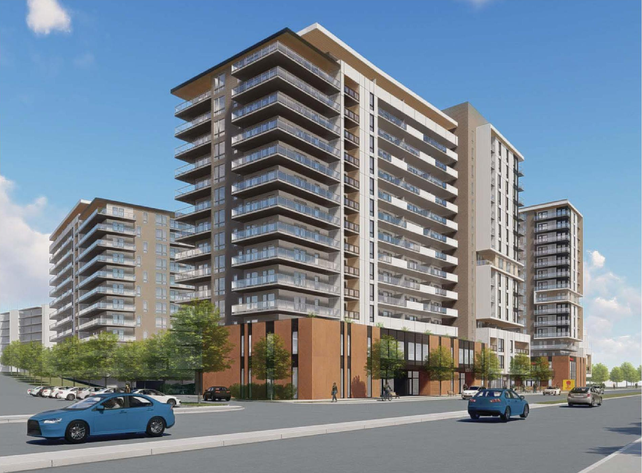 Rendering of building from page 37 of the file '2021-10-27 - DESIGN BRIEF - D02-02-21-0137'