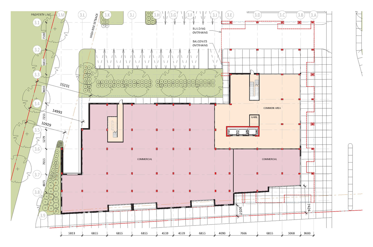 Construction site plan for project from page 38 of the file '2021-10-27 - DESIGN BRIEF - D02-02-21-0137'