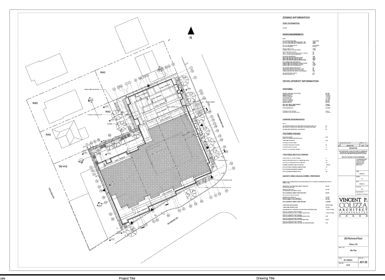 Construction site plan for project from page 18 of the file '2023-04-25 - Design Brief -D02-02-21-0138'