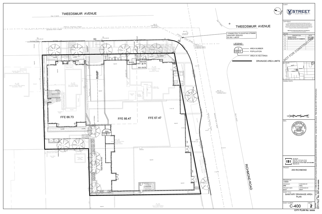 Construction site plan for project from page 35 of the file '2023-04-25 - Design Brief -D02-02-21-0138'