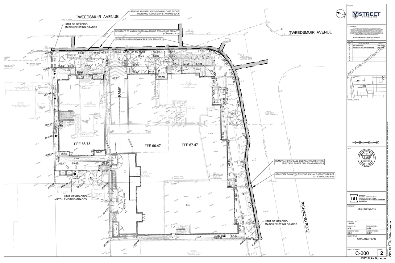 Construction site plan for project from page 42 of the file '2023-04-25 - Design Brief -D02-02-21-0138'