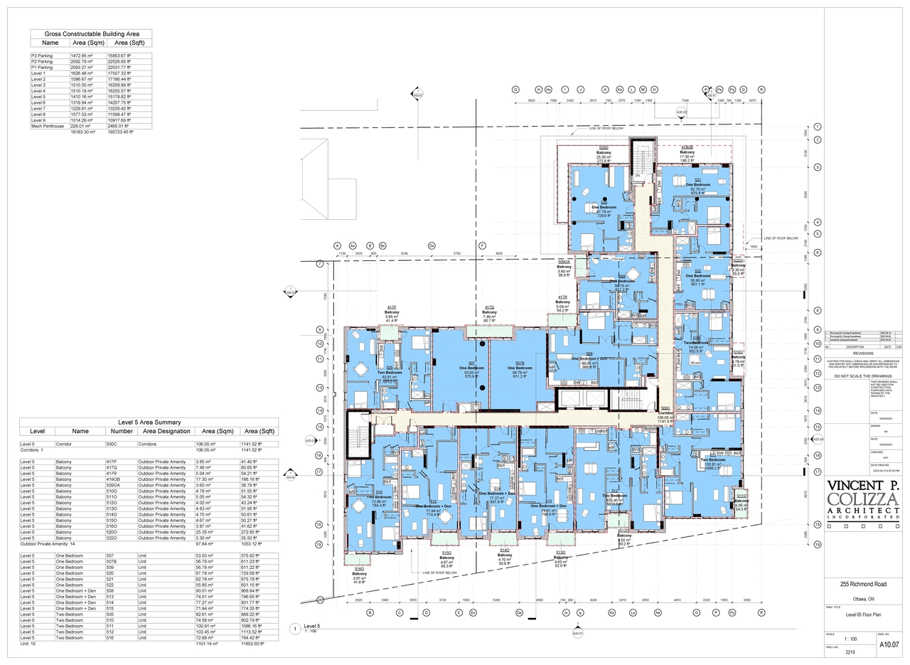Floor plan for project from page 10 of the file '2023-04-25 - Floor, Elevation, Sections, Views Plans - D02-02-21-0138'