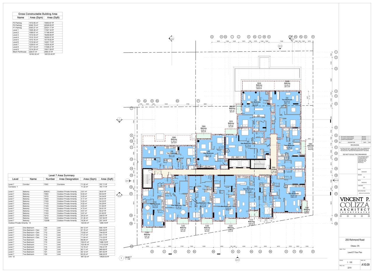 Floor plan for project from page 12 of the file '2023-04-25 - Floor, Elevation, Sections, Views Plans - D02-02-21-0138'