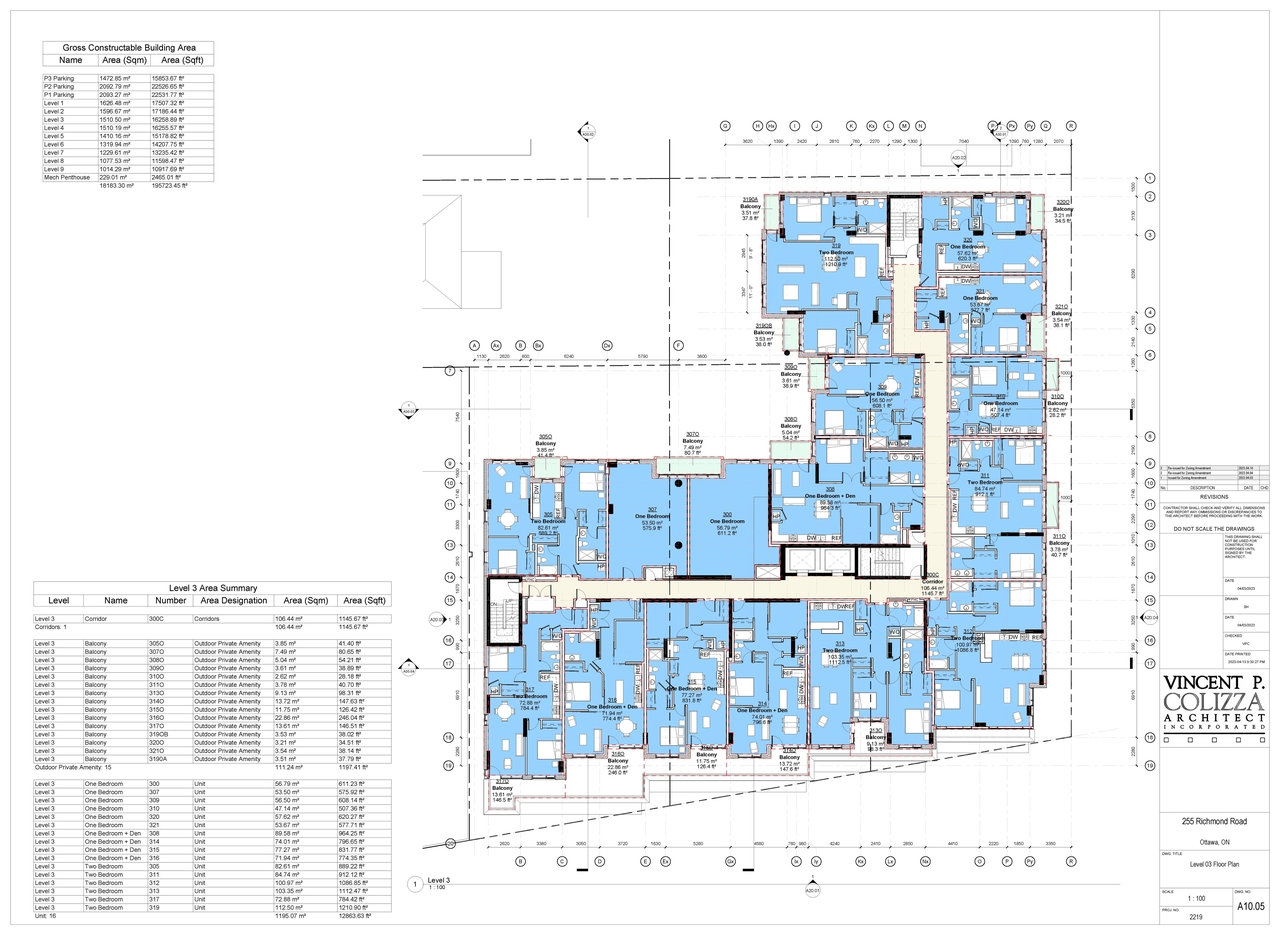 Floor plan for project from page 8 of the file '2023-04-25 - Floor, Elevation, Sections, Views Plans - D02-02-21-0138'