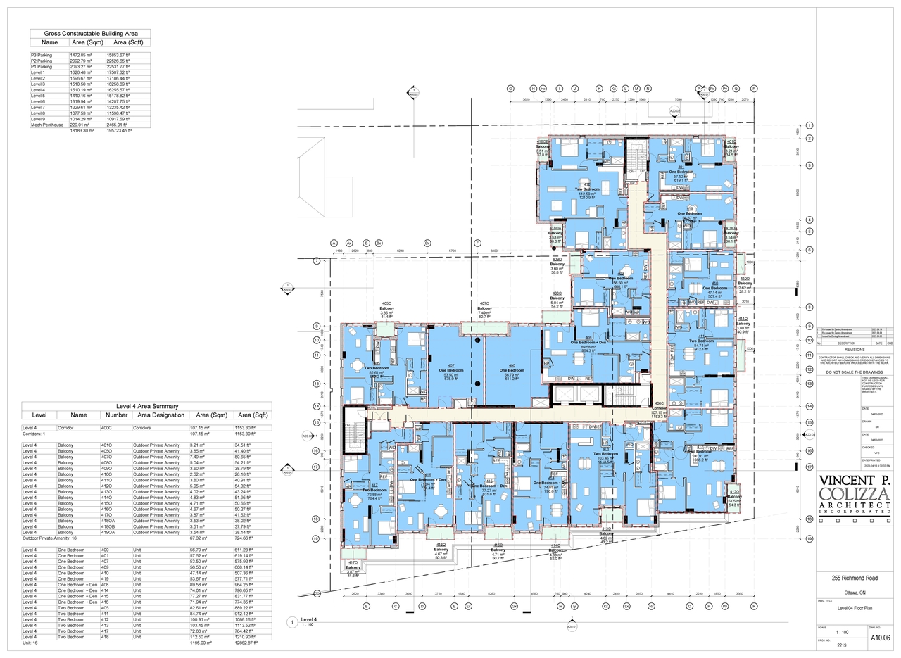 Floor plan for project from page 9 of the file '2023-04-25 - Floor, Elevation, Sections, Views Plans - D02-02-21-0138'
