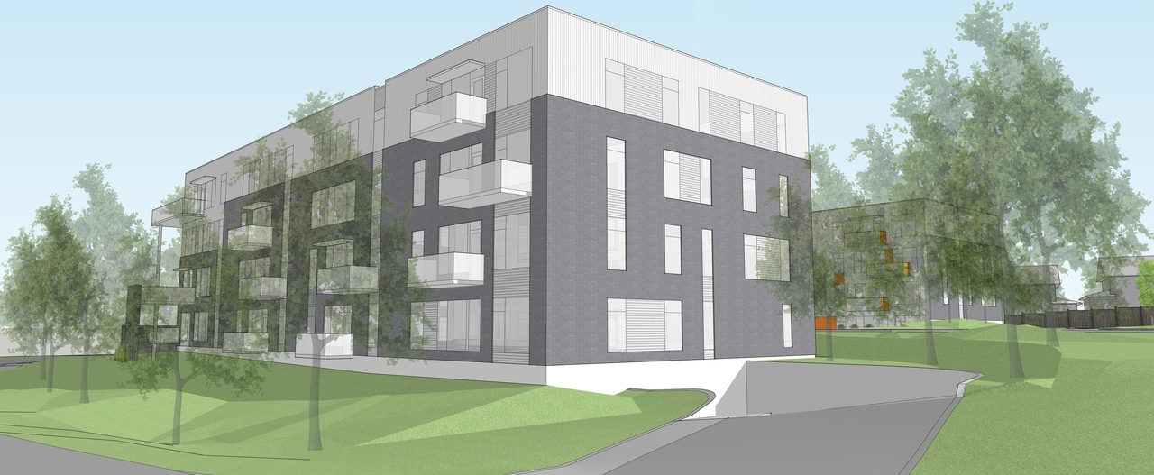 Rendering of building from page 5 of the file '2021-11-03 - Renders - D02-02-21-0140'