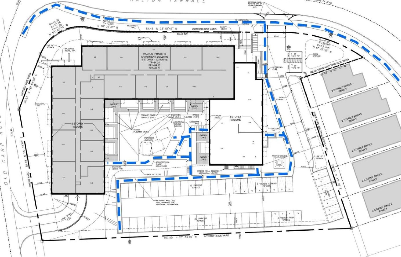 Construction site plan for project from page 39 of the file '2024-05-03 - Urban Design Brief - D02-02-21-0140'
