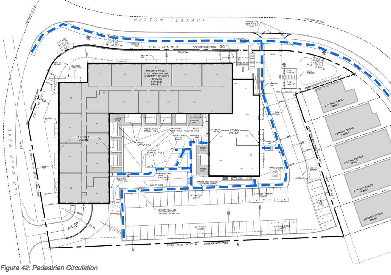 Construction site plan for project from page 39 of the file '2024-05-03 - Urban Design Brief - D02-02-21-0140'