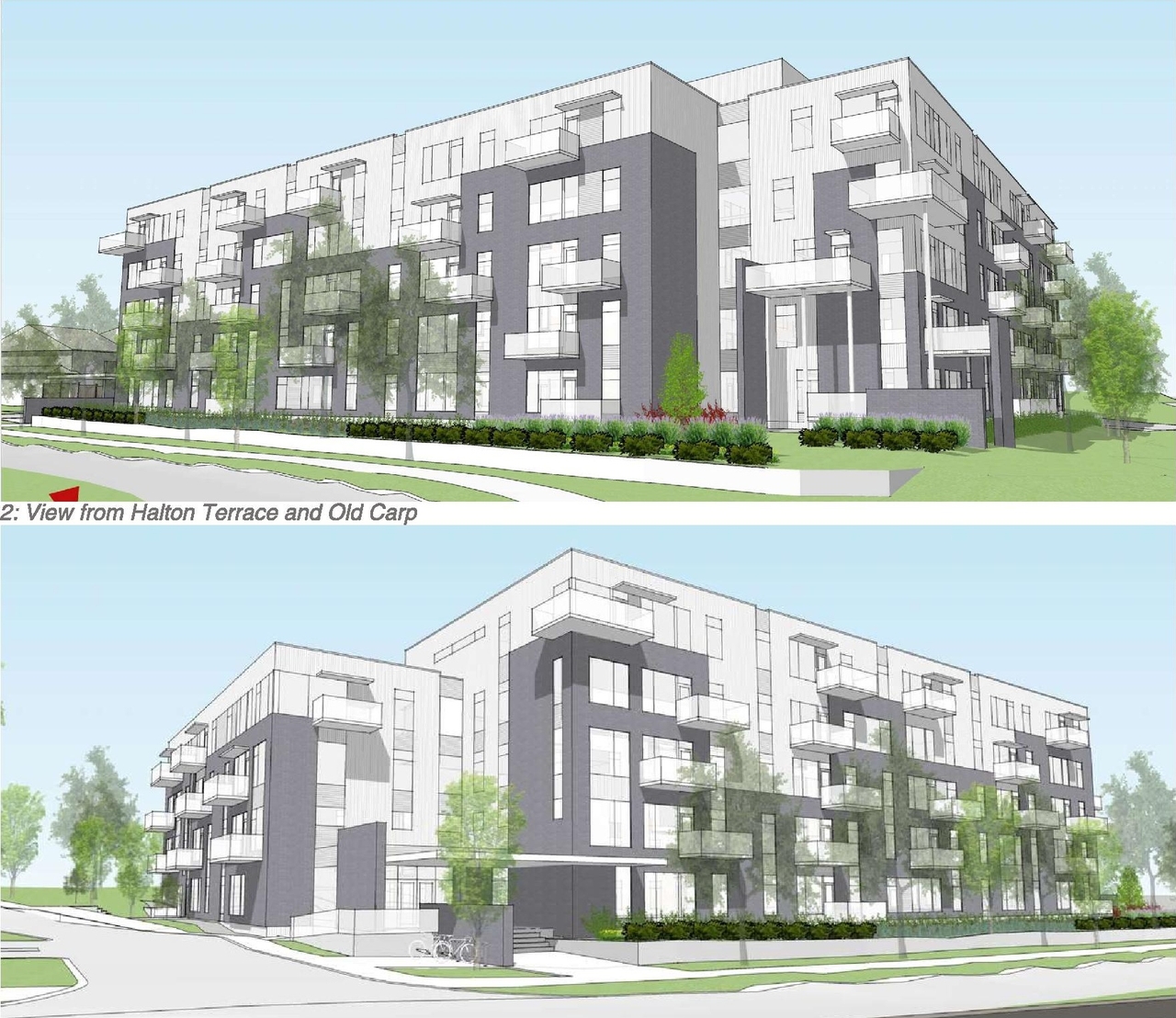 Rendering of building from page 6 of the file '2024-05-03 - Urban Design Brief - D02-02-21-0140'