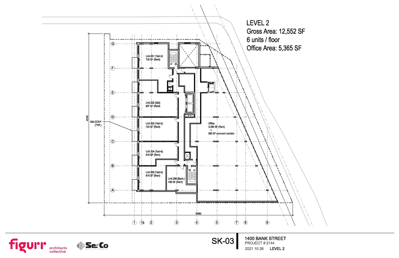 Construction site plan for project from page 3 of the file '2021-11-24 - Parking Floor Plans - D02-02-21-0145'