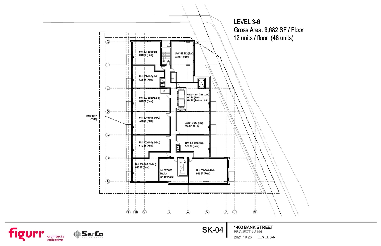 Floor plan for project from page 4 of the file '2021-11-24 - Parking Floor Plans - D02-02-21-0145'